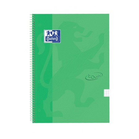 Cuaderno Oxford espiral A5 cuadricula tapa extra dura 80g 48 hojasPapel Planet