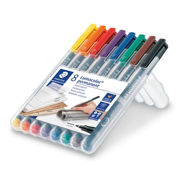 Rotuladores Staedtler 317 lumocolor 8 colores