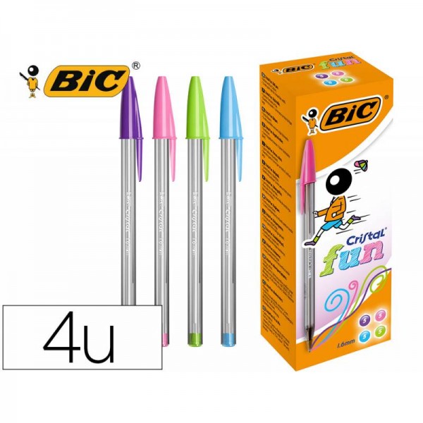 Boligrafo Bic cristal Fun 1.6 mm