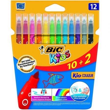 Rotulador Bic ultrawashable 12