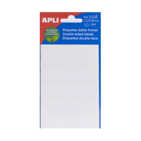 Etiqueta Apli autoadhesivas 20x75 mmPapel Planet