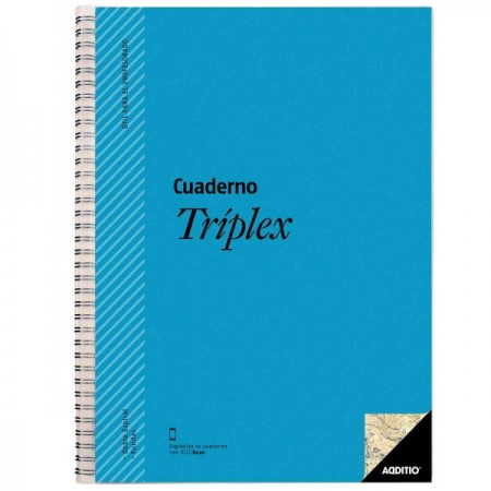 Cuaderno escolar tríplexPapel Planet