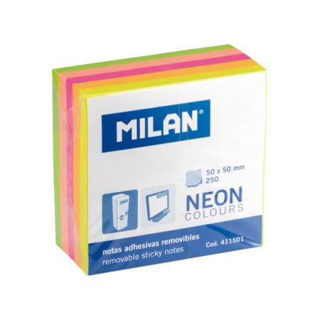 Notas adhesivas Milan 50 x 50mm 250 unidades neonPapel Planet