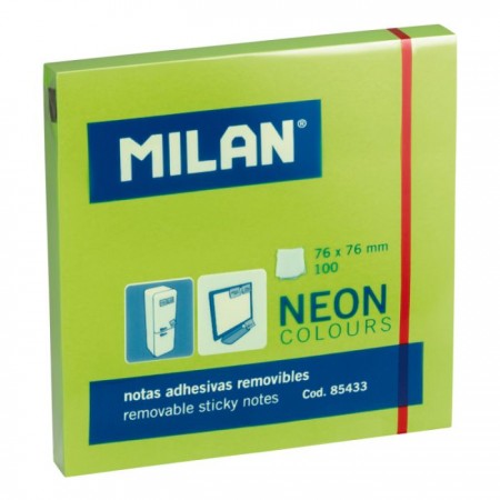 Notas adhesivas Milan 76 x 76mm 100 unidades fluorPapel Planet