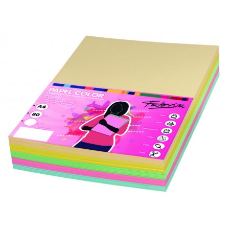 Papel Fabrisa A4 colores surtidosPapel Planet