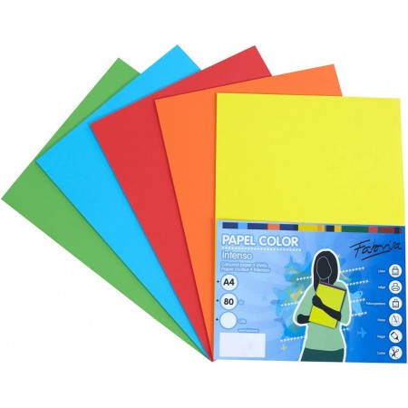 Papel Fabrisa A4 colores surtidosPapel Planet