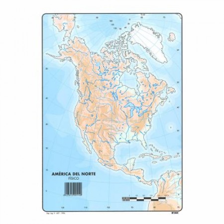 Mapa mudo fisico folioPapel Planet