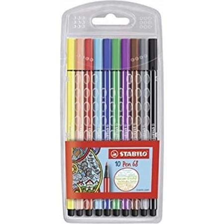 Rotulador Stabilo pen 68 brush estuche