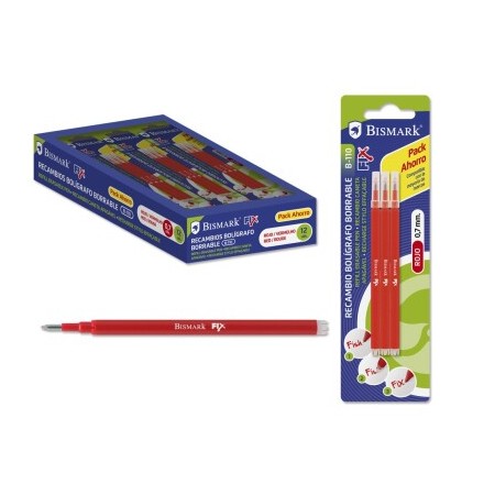 Recambios bolígrafo Bismark borrable 0,7 mmPapel Planet