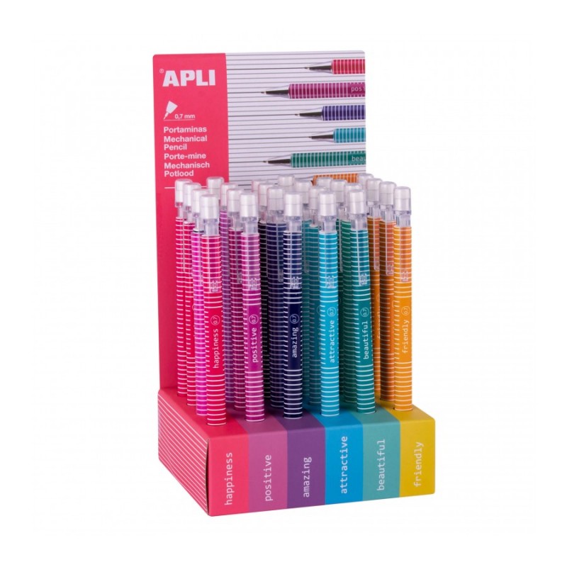 Portaminas Apli 0,7 lines designPapel Planet