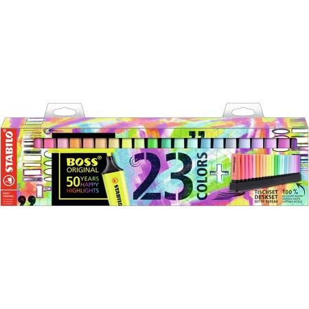 Marcador Stabilo Boss set fluor pastelPapel Planet