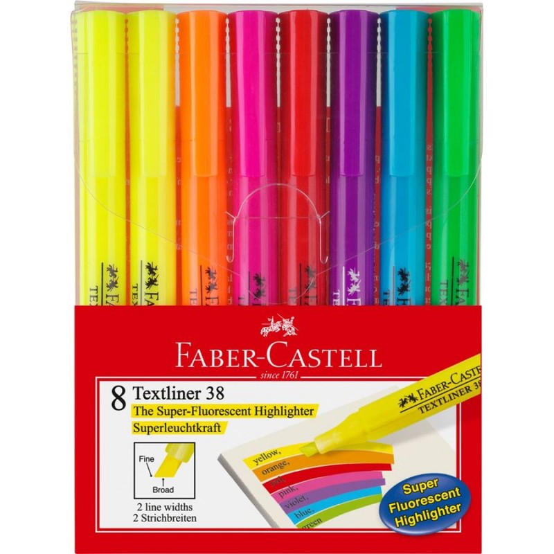 Faber-Castell Textliner 48  Subrayadores flúor de colores