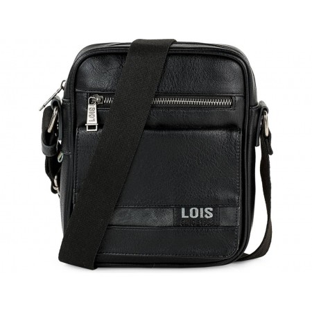 Bolso bandolera Lois Grant negra hombrePapel Planet