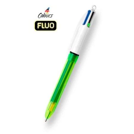 Bolígrafo Bic 4 coloresPapel Planet