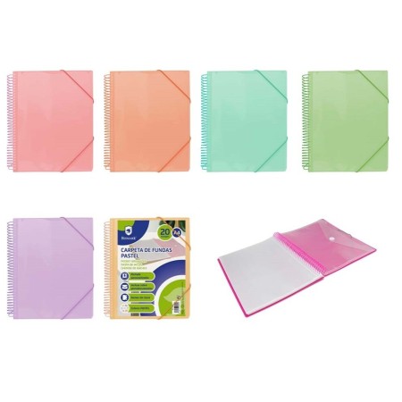 Carpeta Bismark espiral 20 fundas personalizablePapel Planet Carpeta Bismark espiral 20 fundas personalizablePapel Planet