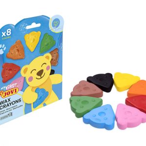 Estuche 8 ceras con forma de oso colores básicos Jovi My First