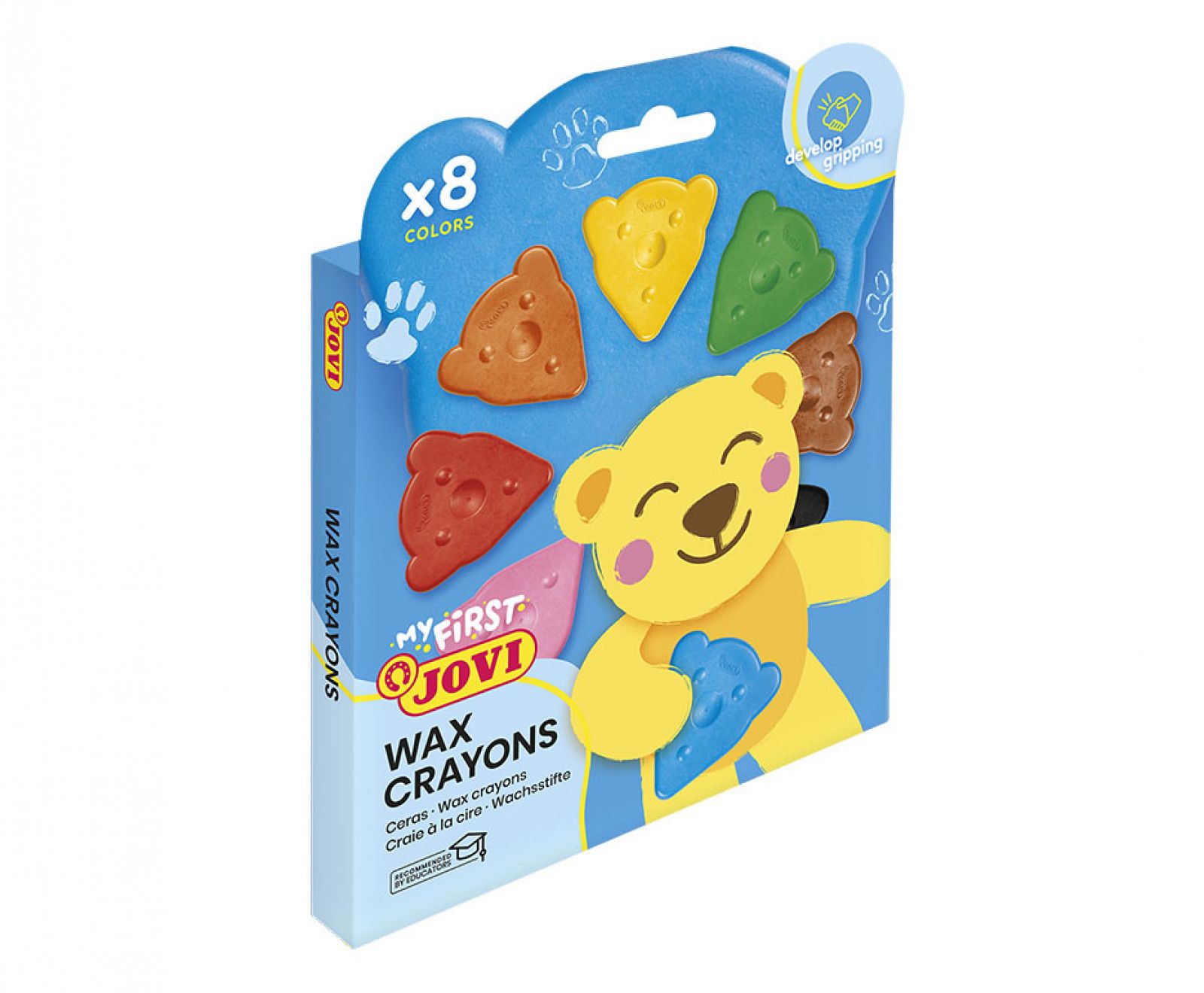 Estuche 8 ceras con forma de oso colores básicos Jovi My First - Imagen 3