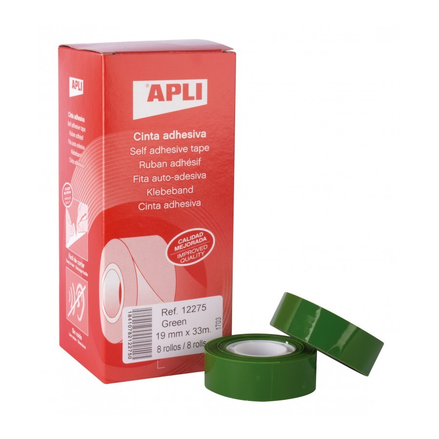 Cinta Apli adhesiva 19 mm x 33 m transparente