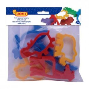Moldes Jovi animales de jungla 6 unidades