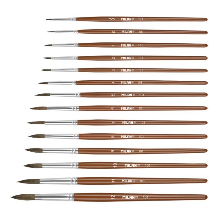 Pincel Milan escolar redondo serie 101