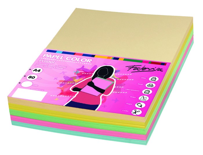 Papel Fabrisa A4 colores surtidos