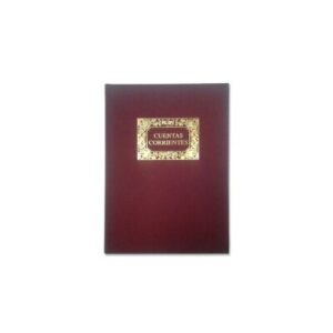 Libro de Cuentas Corrientes tamaño cuartilla
