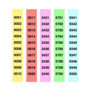 Talonario rifa Apli a-980/5 del 0 al 4999