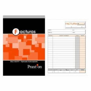 Talonario factura A5