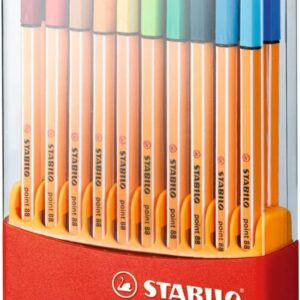 Rotulador Stabilo point 88 tubo 20 colores