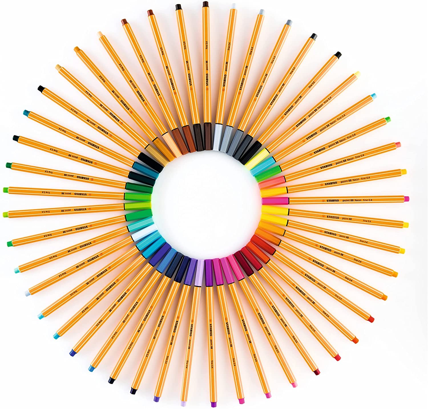 Rotulador Stabilo point 88 estuche 40 unidades