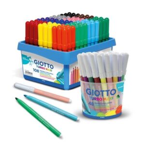 Rotulador Giotto turbo maxi school pack 108 ud