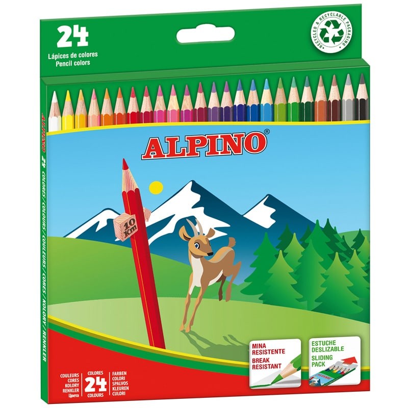 Lápiz Alpino colores de madera