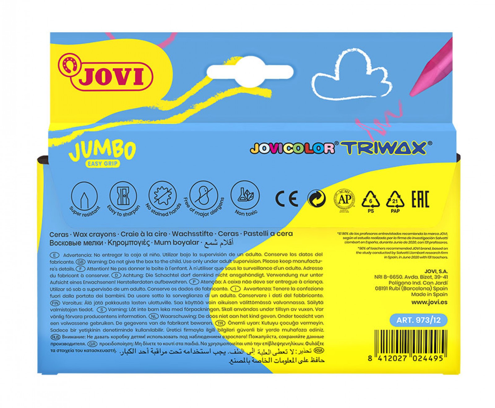 Ceras Jovicolor triwax 12 jovi